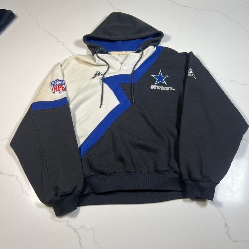 Apex One Dallas Cowboys Hoodie Mens Vintage NFL Colorblock Pullover